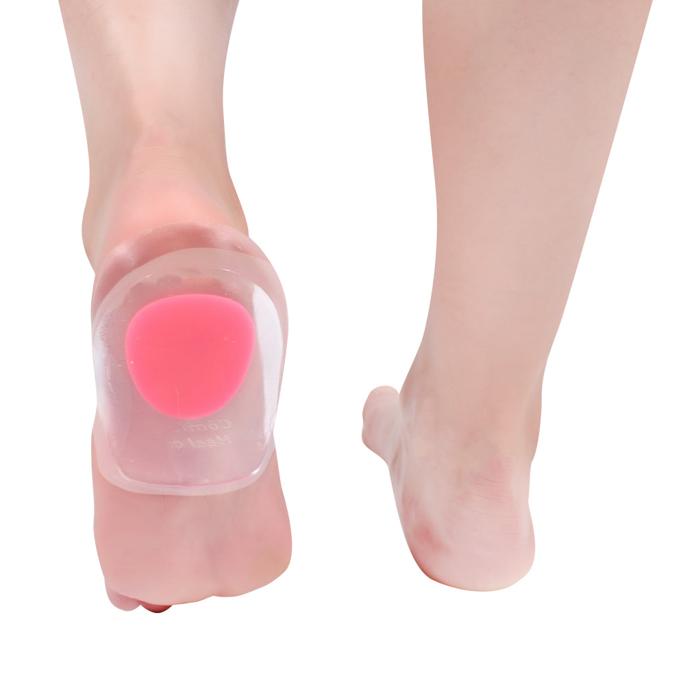 B02 silicone heel pad cup cushion for flat foot,HEEL PAIN RELIEF ,SILICONE INSOLE