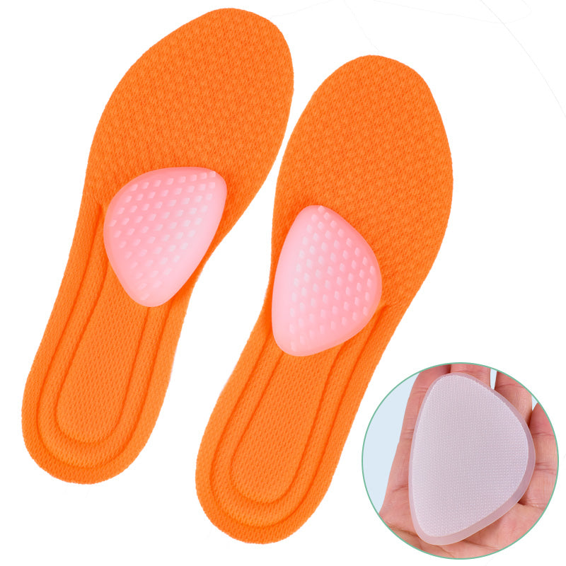 E02B Arch supports insoles for flat arch foot, silicone gel pads Velcro