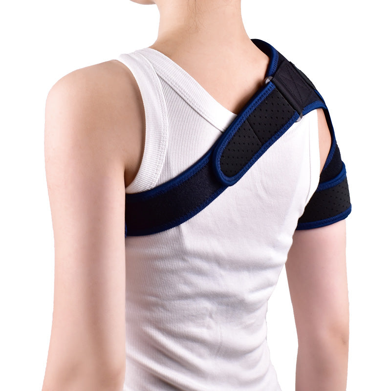 Customized adjustable shoulder support brace belt with pressure pad