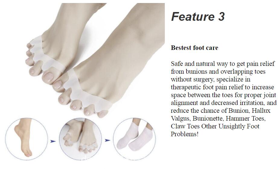 A05 TOE SEPARATOR ,BUNION CORRECTOR  GEL TOE SPACERS