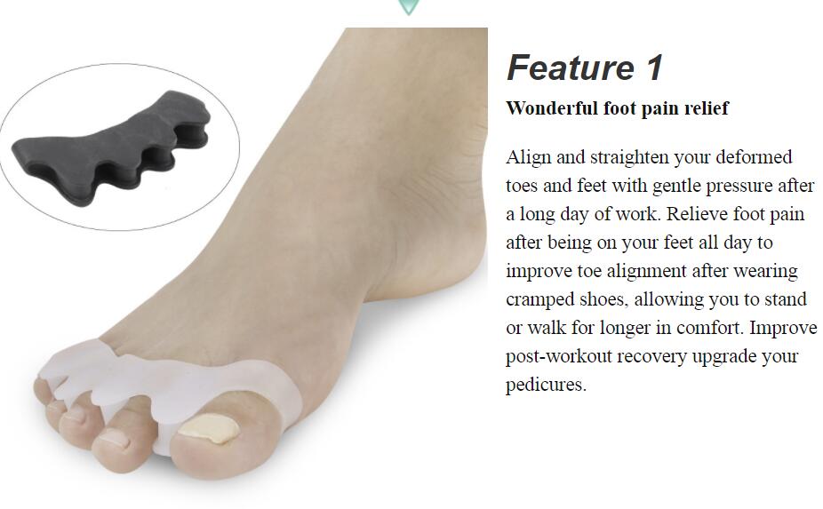 A05 TOE SEPARATOR ,BUNION CORRECTOR  GEL TOE SPACERS