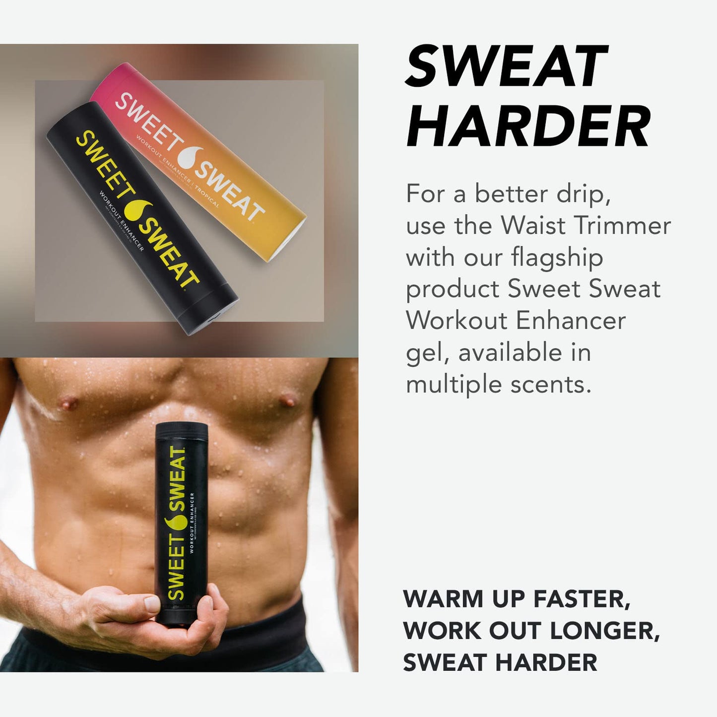 M23B Waist Trimmer for Women Men  Sweat Waist Trainer for High-Intensity Training  Workouts