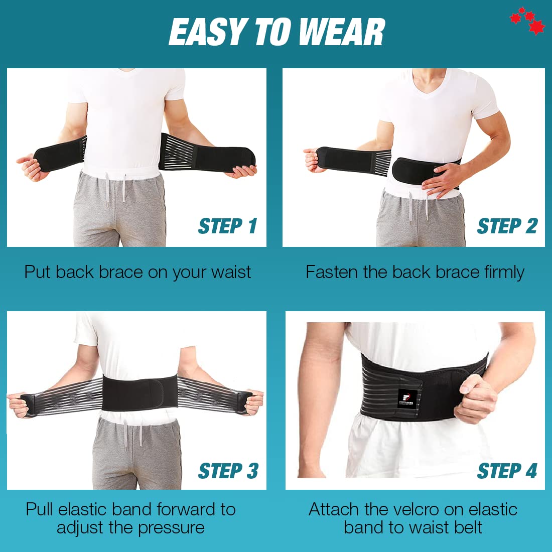 M23B  Back brace lower back waist brace  back supports for working  pain relief