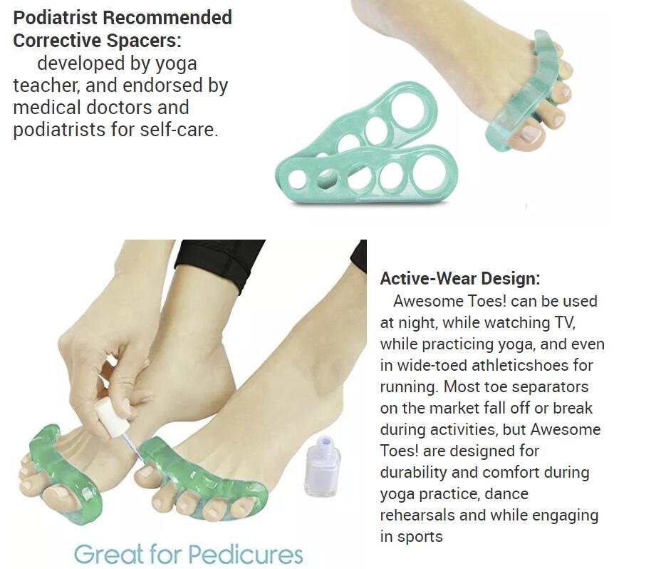 A02 TOE SEPARATOR BUNION PAD SILICONE GEL corrector