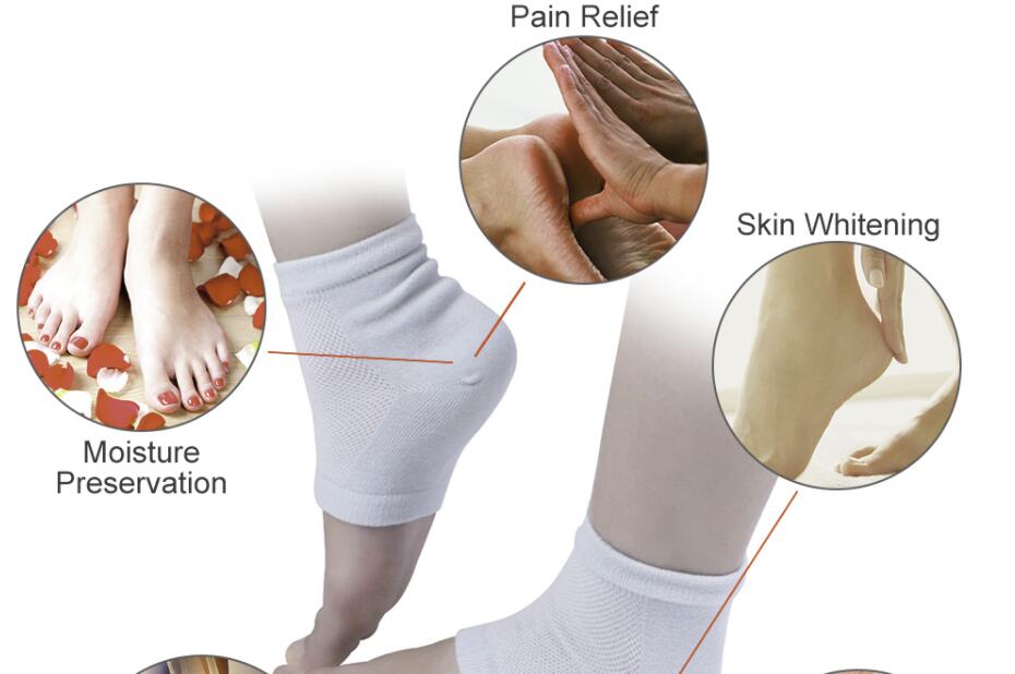 A16 Gel Silicone Cracked Foot Heel Skin Moisturizing Sock Protector