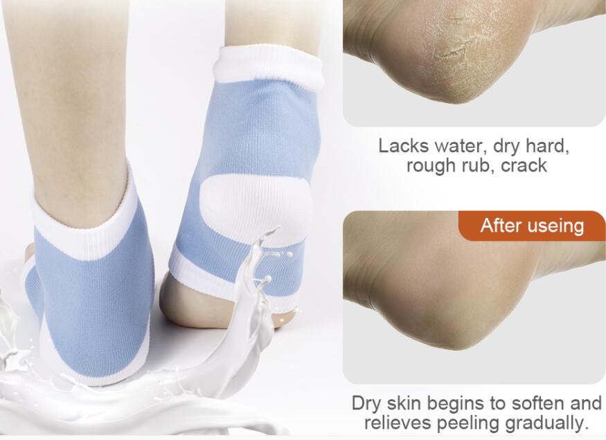 A16 Gel Silicone Cracked Foot Heel Skin Moisturizing Sock Protector